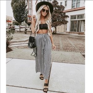 lulus gingham pants!!